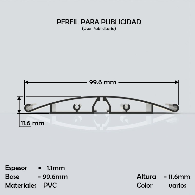 perfil de pvc