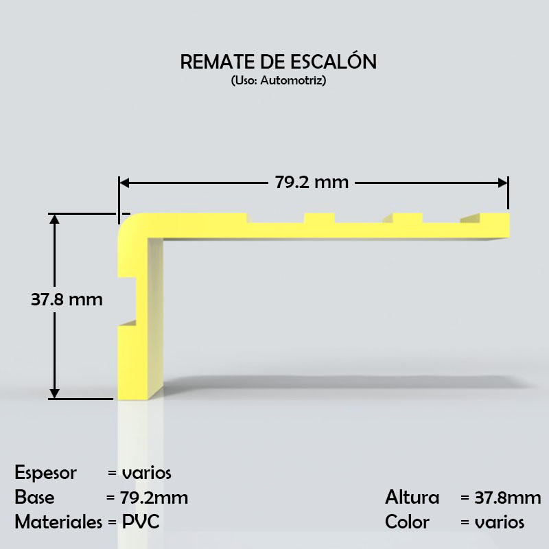 perfiles de plastico